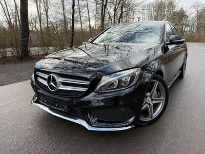 Brugt Mercedes C200 AMG line 184 HK (135 kW) 2015 Sort Stationcar