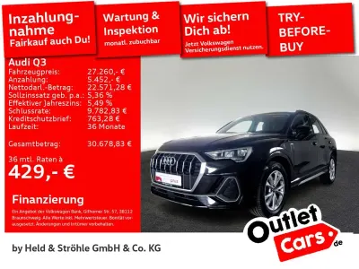 Gebraucht Audi Q3 S-Line 245 PS (180 kW) 2022 0e mythosschwarz metallic SUV