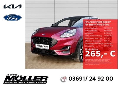 gebraucht Ford Puma 1.0 MHEV FWD AT ST-LINE X BERRY Massagesitze LED B&O Winter-Paket