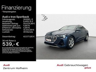 Gebraucht Audi e-tron Sportback S-Line 300 kW (408 PS) 2023 Blau SUV