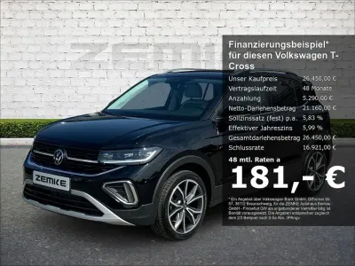 Gebraucht VW T-Cross Style 116 PS (85 kW) 2025 Deep black perleffekt SUV