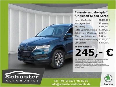 Blau Gebraucht 2022 Skoda Karoq Clever SUV | 21.480 € (Superpreis)