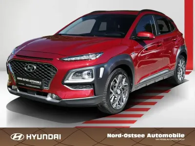 Gebraucht Hyundai Kona Premium 141 PS (103 kW) 2020 Pulse red / mic SUV