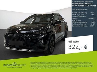 Begagnad DS Automobiles DS7 Crossback Performance Line Plus 131 HK (96 kW) 2024 Svart SUV