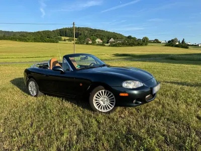 Gebraucht Mazda MX5 Impuls 110 PS (80 kW) 2004 Grün Cabrio
