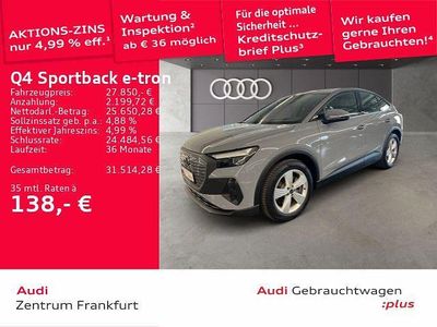 Gebraucht Audi Q4 Sportback e-tron Sport 150 kW (204 PS) 2022 Grau SUV