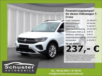 Gebraucht VW T-Cross Goal 95 PS (69 kW) 2025 Weiss SUV