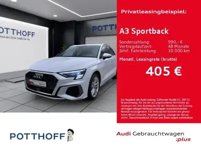 Gebraucht Audi A3 Sportback e-tron S-Line 204 PS (150 kW) 2024 Weiss Kleinwagen