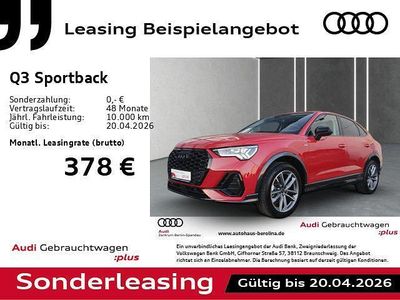 Gebraucht Audi Q3 Sportback S-Line 150 PS (110 kW) 2024 Rot SUV