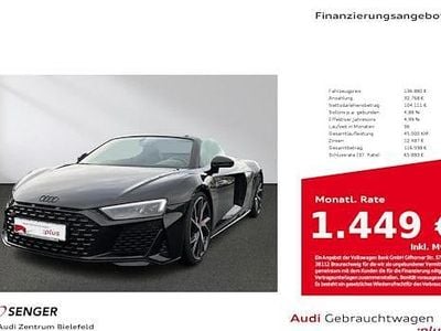 Mythosschwarz metallic Gebraucht 2022 Audi R8 Spyder Performance Cabrio | 136.880 € (Guter Preis)