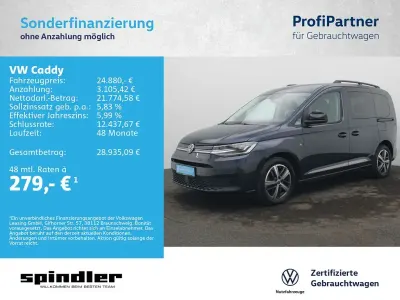 Gebraucht VW Caddy Move 122 PS (89 kW) 2021 Starlight blue metallic Van / Kleinbus