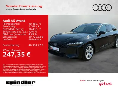 Gebraucht Audi A5 204 PS (150 kW) 2025 Mythosschwarz metallic Kombi