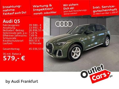 Gebraucht Audi Q5 Basis 204 PS (150 kW) 2024 Distriktgrün metallic SUV