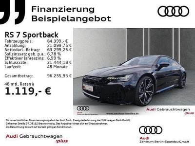 Schwarz Gebraucht 2023 Audi RS7 Sportback Sport Kleinwagen | 84.399 € (Superpreis)