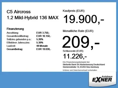 Gebraucht Citroën C5 Aircross 136 PS (100 kW) 2024 Schwarz SUV