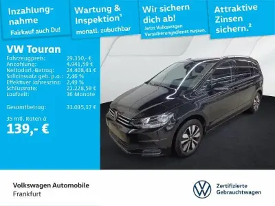Gebraucht VW Touran Goal 150 PS (110 kW) 2025 Grenadillschwarz metallic Van / Kleinbus