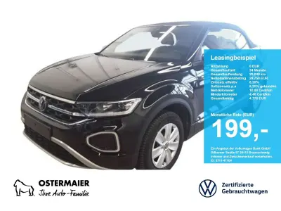 Gebraucht VW T-Roc Cabriolet Goal 150 PS (110 kW) 2025 Schwarz Cabrio