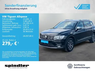 Gebraucht VW Tiguan Allspace Comfortline 150 PS (110 kW) 2021 Deep black perleffekt SUV