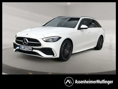 Gebraucht Mercedes C220 AMG 197 PS (144 kW) 2026 Unilack polarweiß Kombi