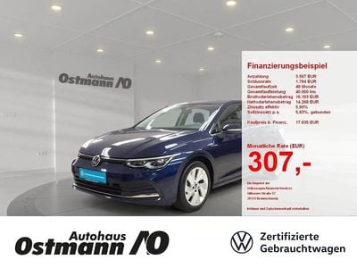 Gebraucht VW Golf VIII Style 131 PS (96 kW) 2020 Atlantic blue metallic Limousine