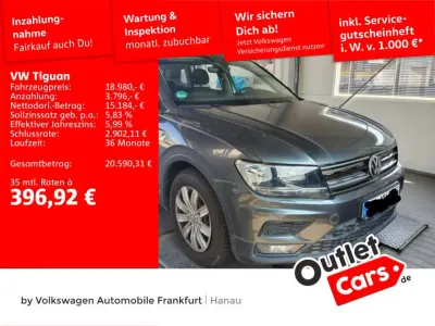 Gebraucht VW Tiguan Trendline 125 PS (91 kW) 2018 Grau SUV
