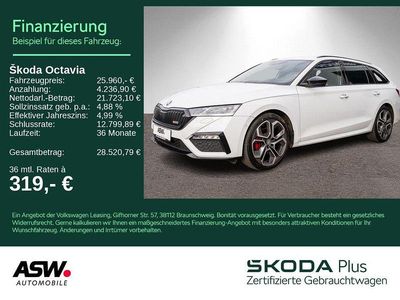 Gebraucht Skoda Octavia RS 200 PS (147 kW) 2022 Moonweiss metallic Kombi