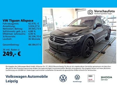 Gebraucht VW Tiguan Allspace R-line 245 PS (180 kW) 2024 Schwarz SUV
