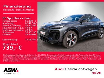 Gebraucht Audi Q6 e-tron S-Line 225 kW (306 PS) 2025 Daytonagrau perleffekt SUV