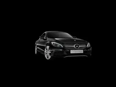 Second-hand Mercedes C200 AMG line 184 CP (135 kW) 2017 Negru Coupe
