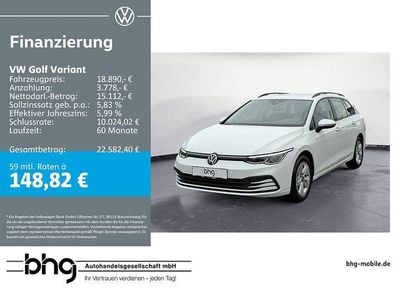 Gebraucht VW Golf VIII Life 110 PS (80 kW) 2022 Weiß Kombi