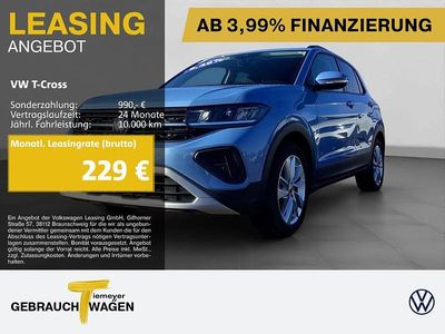 Blau Gebraucht 2024 VW T-Cross IQ Drive SUV | 23.470 € (Guter Preis)