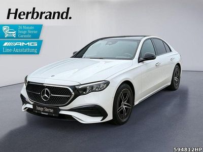 Gebraucht Mercedes E300 AMG line 313 PS (230 kW) 2024 Unilack polarweiß Limousine