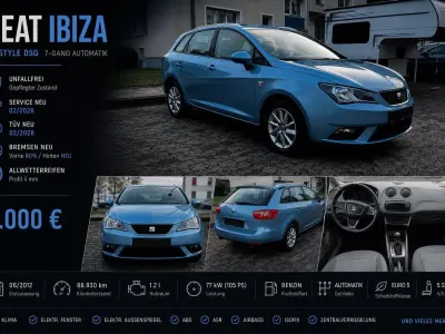 Gebraucht Seat Ibiza ST Style 105 PS (77 kW) 2012 Blau Kombi