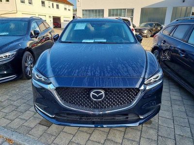 Deep crystal blue Gebraucht 2024 Mazda 6 Exclusive-Line Kombi | 35.970 € (Etwas zu teuer)