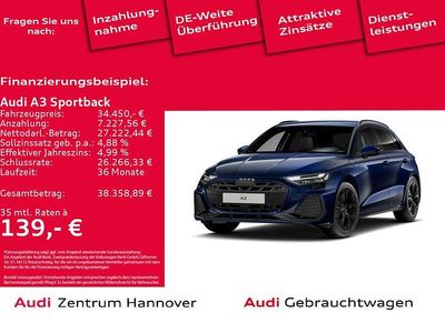 Gebraucht Audi A3 S-Line 150 PS (110 kW) 2024 Navarrablau metallic Limousine