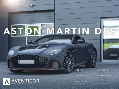 Gebraucht Aston Martin DBS 725 PS (533 kW) 2023 Jet black Coupé
