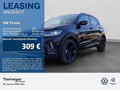 Neu VW T-Cross R-line 116 PS (85 kW) 2025 Schwarz SUV