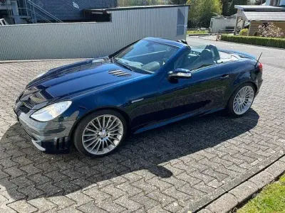 Brugt Mercedes SLK55 AMG AMG 360 HK (264 kW) 2005 Blå Cabriolet