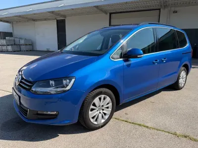 Gebraucht VW Sharan Comfortline 150 PS (110 kW) 2018 Blau Van / Kleinbus
