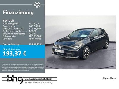 Gebraucht VW Golf VIII Goal 116 PS (85 kW) 2025 Schwarz Limousine