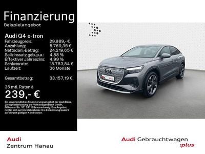 Gebraucht Audi Q4 Sportback e-tron Advanced Plus 150 kW (204 PS) 2023 Grau SUV