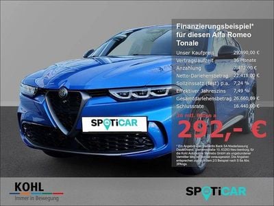 Brugt Alfa Romeo Tonale Edizione Speciale 280 HK (205 kW) 2023 Blå SUV