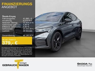 Gebraucht Skoda Enyaq iV RS 219 kW (299 PS) 2023 Graphitegrau metallic SUV