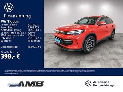 Persimmon red metallic Gebraucht 2025 VW Tiguan Life SUV | 41.780 € (Superpreis)