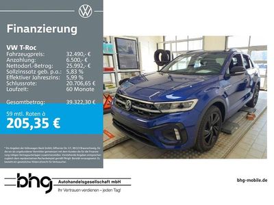Gebraucht VW T-Roc R-line 150 PS (110 kW) 2025 Blau SUV