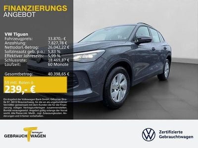Gebraucht VW Tiguan Basis 131 PS (96 kW) 2025 Grau SUV