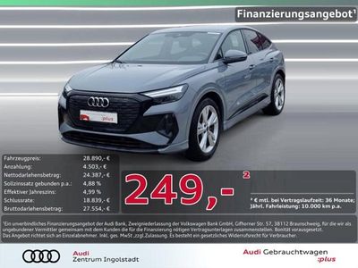 Gebraucht Audi Q4 Sportback e-tron S-Line 125 kW (170 PS) 2023 Grau SUV