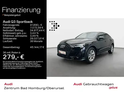 Brugt Audi Q3 Sportback S-Line 150 HK (110 kW) 2025 Sort SUV