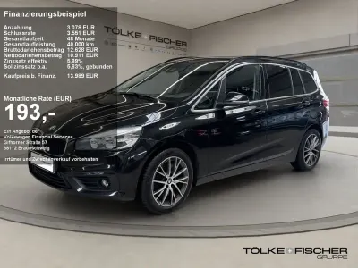 Gebraucht BMW 220 Gran Tourer Advantage 192 PS (141 kW) 2016 Schwarz Van / Kleinbus