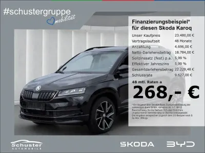 Gebraucht Skoda Karoq SportLine 150 PS (110 kW) 2022 Schwarz SUV